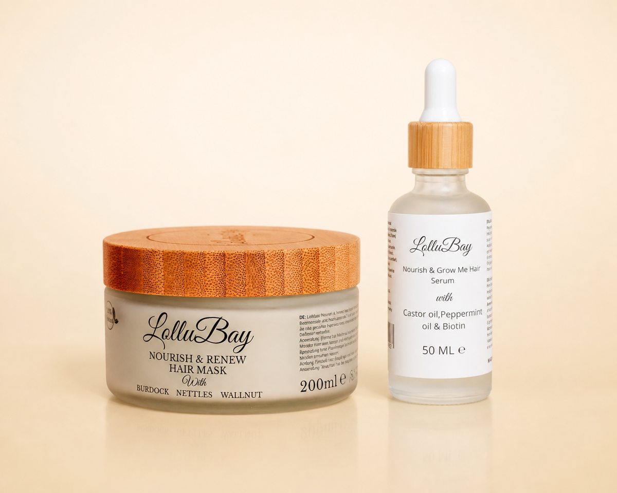 LolluBay Hair Mask and Hair Serum duo